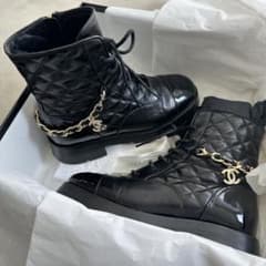 入手困難・美品】CHANEL ブーツ 36.5 - メルカリ