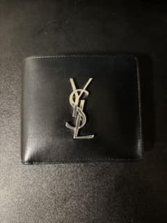 YVES SAINT LAURENT 二つ折り財布 モノグラム ブラックのサムネイル