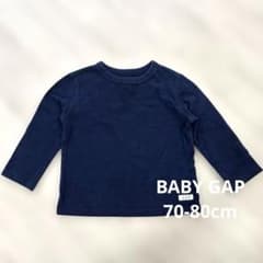 BABY GAP ロンT 長袖Tシャツ 秋冬 男の子 保育園着 ネイビーのサムネイル