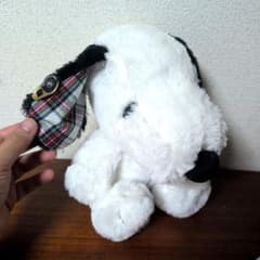 SNOOPY ぬいぐるみ チェック柄耳　アミューズメント品のサムネイル