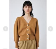 MOUSSY ニットカーデ ブラウン F 新品