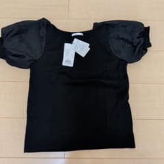 新品 index パフスリーブ カットソー ブラック Sサイズのサムネイル