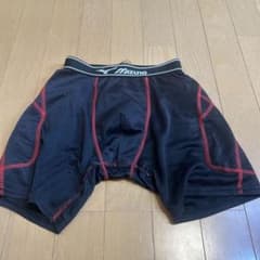 Mizuno スライディングパンツ ブラック/レッドのサムネイル