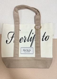 Herlipto HLT mini tote bag 新宿ルミネ限定 白 - メルカリ