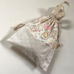 ハンドメイド　持ち手付き巾着　体操服袋のサムネイル