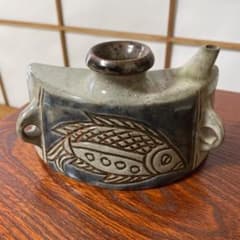 壺屋焼 金城敏男 魚文 カラカラ 陶器 - メルカリ