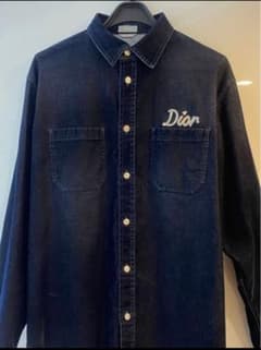 Dior ディオール　ダークブルー デニムシャツ　希少　人気のサムネイル