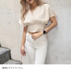 ANAP バックリボンカシュクールトップスのサムネイル