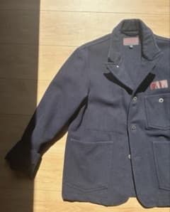 【EG】Engineered Garments ウールジャケット ネイビー Sのサムネイル