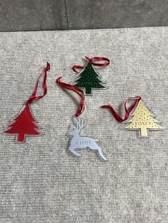 FOXEYクリスマス限定ノベルティ オーナメント4セット - メルカリ