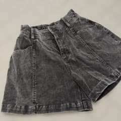 lovetoxic コーデュロイ ショートパンツ グレー