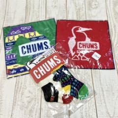 【新品未使用】CHUMS ベビー靴下　ハンドタオル２枚のサムネイル
