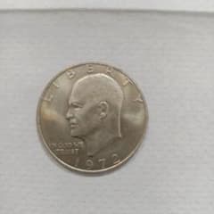 アイゼンハワー 1ドル硬貨 アメリカ 古銭 1972年 - メルカリ