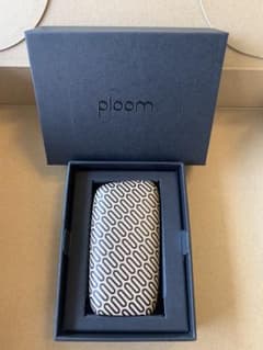 非売品 Ploom X プレミアム レザー パターン バックカバー アイボリーのサムネイル