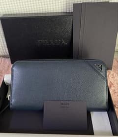 美品 PRADA オーガナイザー 長財布 ロングウォレット トライアングル 