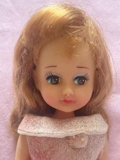 昭和レトロ 着せ替え人形 オオイケ系 ミニーちゃん風 ドレス付き 当時物のサムネイル