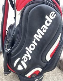 TaylorMade キャディバッグ 黒 赤　テーラーメイドのサムネイル