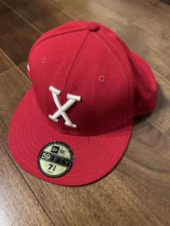 XLARGE レッド 59FIFTY キャップ 7 8/5のサムネイル