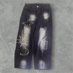 y2k デニムpersonsoul XUdoublet 刺繍のサムネイル