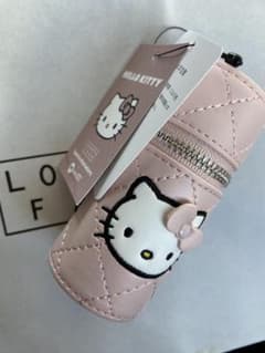 【HELLO KITTY】キルティングリップポーチキーチャームのサムネイル