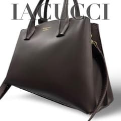 美品】イアクッチ ベラール 2way ショルダーバッグ トート グレー 金具 