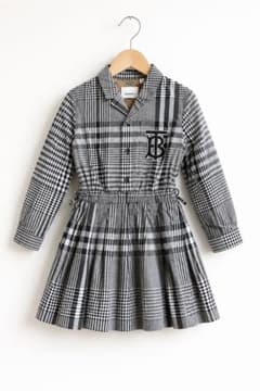 BURBERRY バーバリー キッズ TBロゴ チェック ワンピース 4Yのサムネイル