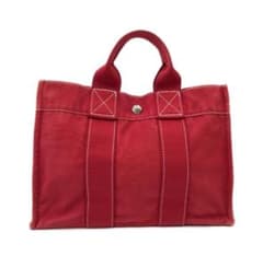 HERMES エルメス フールトゥ PM トートバック レッドのサムネイル