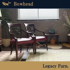 ①カリモク karimoku アームチェア ヴィンテージチェア 2脚セット GZ