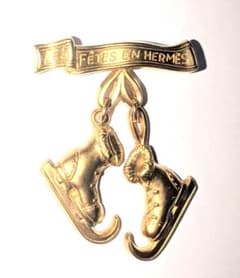 HERMES エルメス ブローチ スケートモチーフ ヴィンテージのサムネイル