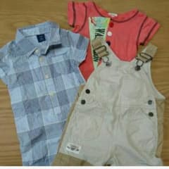 値下げ！ベビー サイズ80 Gapギャップ,JUNK STORE ３枚まとめ売りのサムネイル
