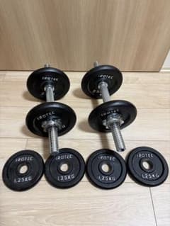 IROTEC ダンベルセット 合計15kg プレート 2.5kg 1.25kg - メルカリ