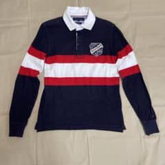 TOMMY HILFIGER ラガーシャツ 長袖 ネイビー M メンズのサムネイル