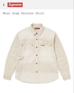 Supreme Worn Snap Painter Shirt - メルカリ