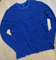 GAP インディゴ染め 長袖カットソー Mサイズ ネイビー ロンT