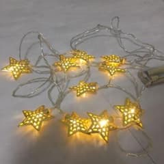 ニトリ LEDガーランド メタルスターゴールド ライト クリスマスのサムネイル