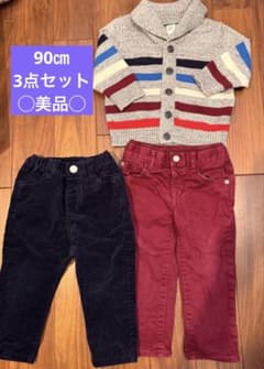 お値下げ◯美品◯秋冬3点セット90cm （baby Gap他）のサムネイル