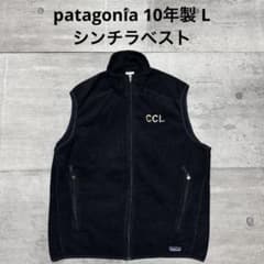 patagonia 10年製 シンチラベスト ブラック フリースベスト L 黒