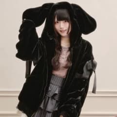 Pal elfy うさ耳ファーコート ブラックのサムネイル
