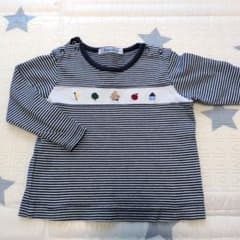 familiar ストライプ長袖Tシャツ 80のサムネイル