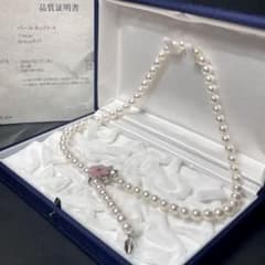 テリ強 美品 ラリエット型あこや真珠ネックレス 7.0-7.4mm 50cm - メルカリ