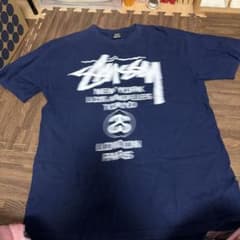 Stussy World Tour Tシャツ ネイビー Mサイズ - メルカリ