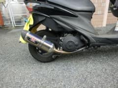 アドレスV125 ヨシムラサイクロンチタンブルーカバー - メルカリ