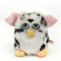 ファービー　初代　グリーンブルー　ドラゴン　日本語　レトロファービー　平成レトロ 当時物 初代 ファービー ヒョウ柄 白 Furby 日本語版 平成 レトロ 青眼