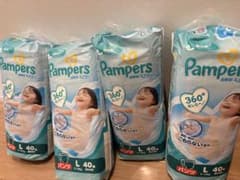 パンパースpampers紙おむつLサイズ超吸収エアリーオムツパンツタイプ 