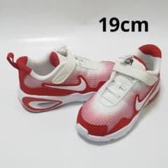 19cm 赤 白 ナイキ エアマックス ノバ PS キッズ マジックテープ 