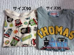 か*ん様 【2点】きかんしゃトーマス Tシャツ まとめ売り 90 95のサムネイル