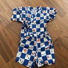 ミキハウス 甚平 80cm くま柄 ブルーのサムネイル