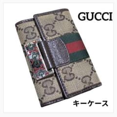난 개미 GUCCI GG 캔버스 셰리 라인 6연 키 케이스