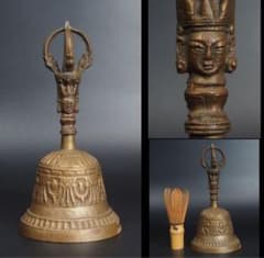 送料無料 密教法具 古銅五鈷杵金剛鈴 高さ20cm 仏教美術 - メルカリ