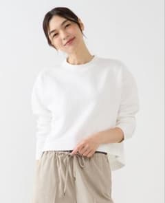 MELROSE CLAIRE 【ワッフルクロプドクルーネックカットプルオーバー】のサムネイル